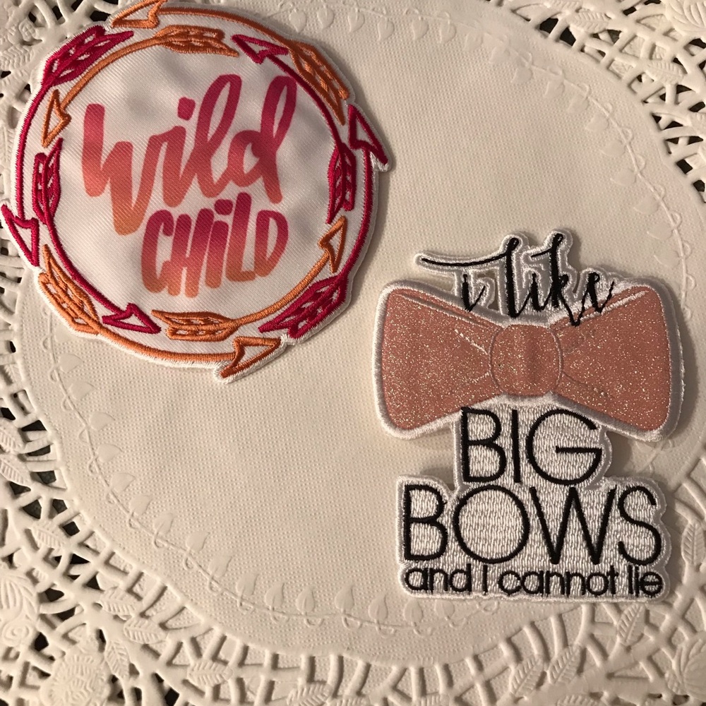 Vibrant Wild Child and Big Bows Sticker Set